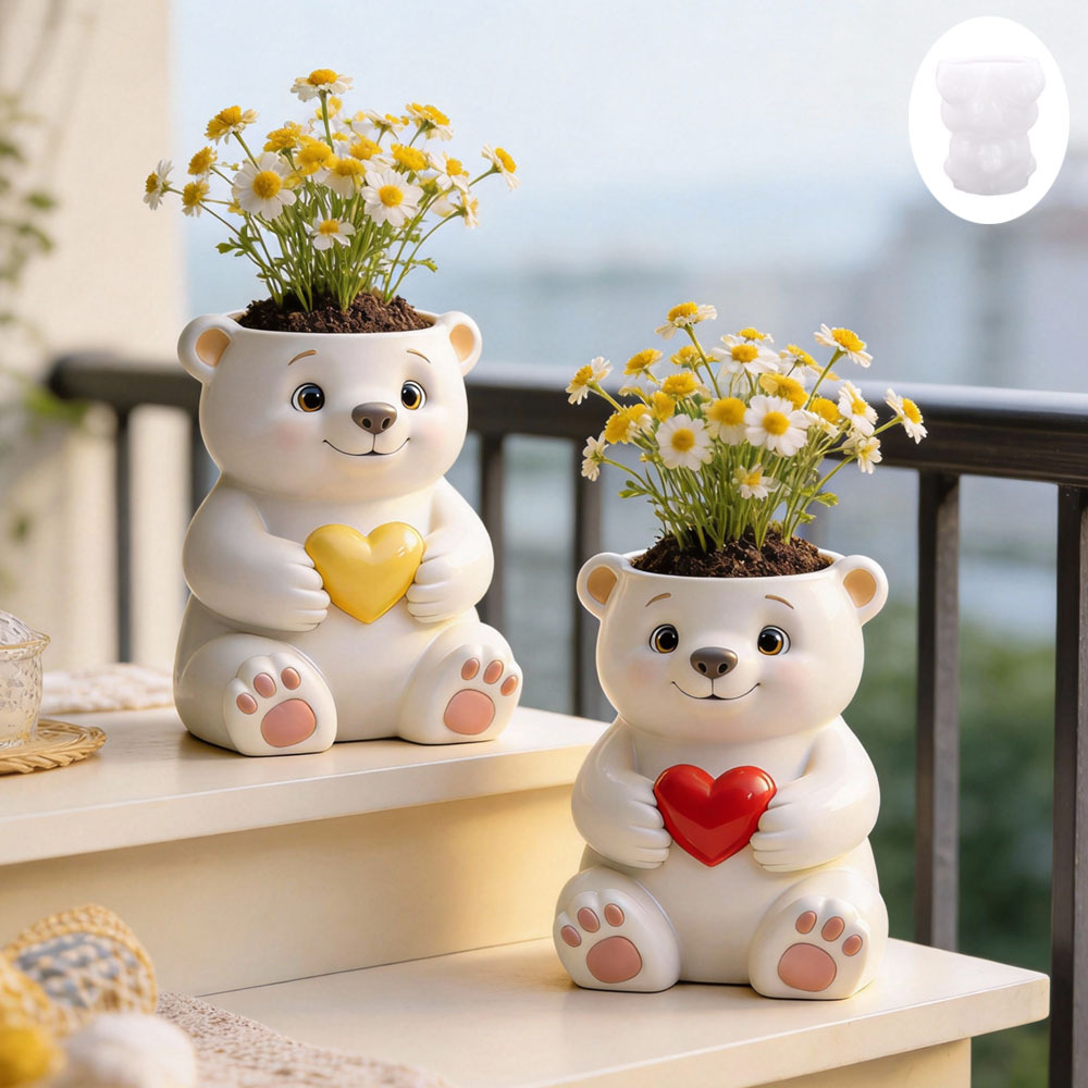 Candle Making Ingredients - Cement Mold Cartoon Plaster Vase Mold