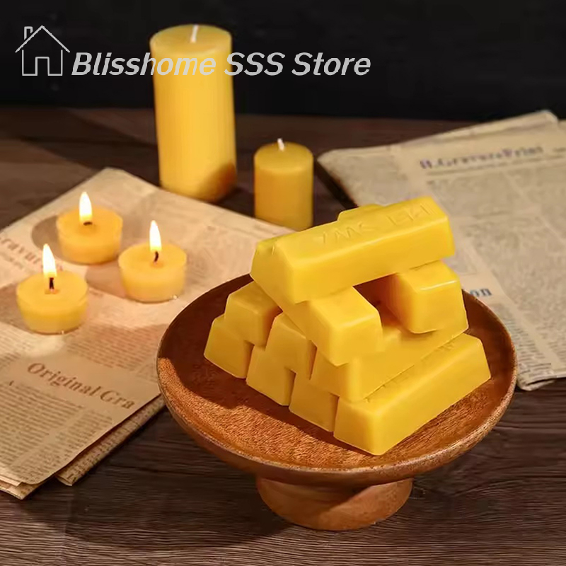 【S】4/8Pcs Pure Beeswax Blocks, - Candle Making Ingredients recensione e prezzo