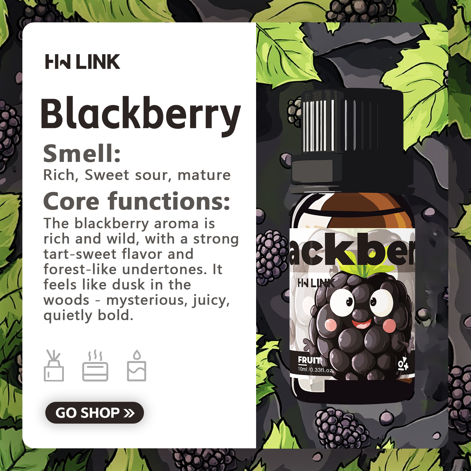 Blackberry Essential Oil  10ml - Candle Making Ingredients recensione e prezzo