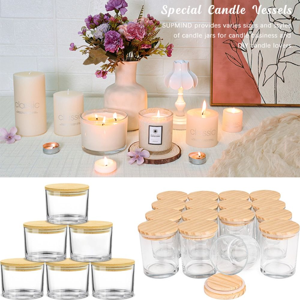 Clear Glass Candle Jars Transp - Candle Making Glass recensione e prezzo
