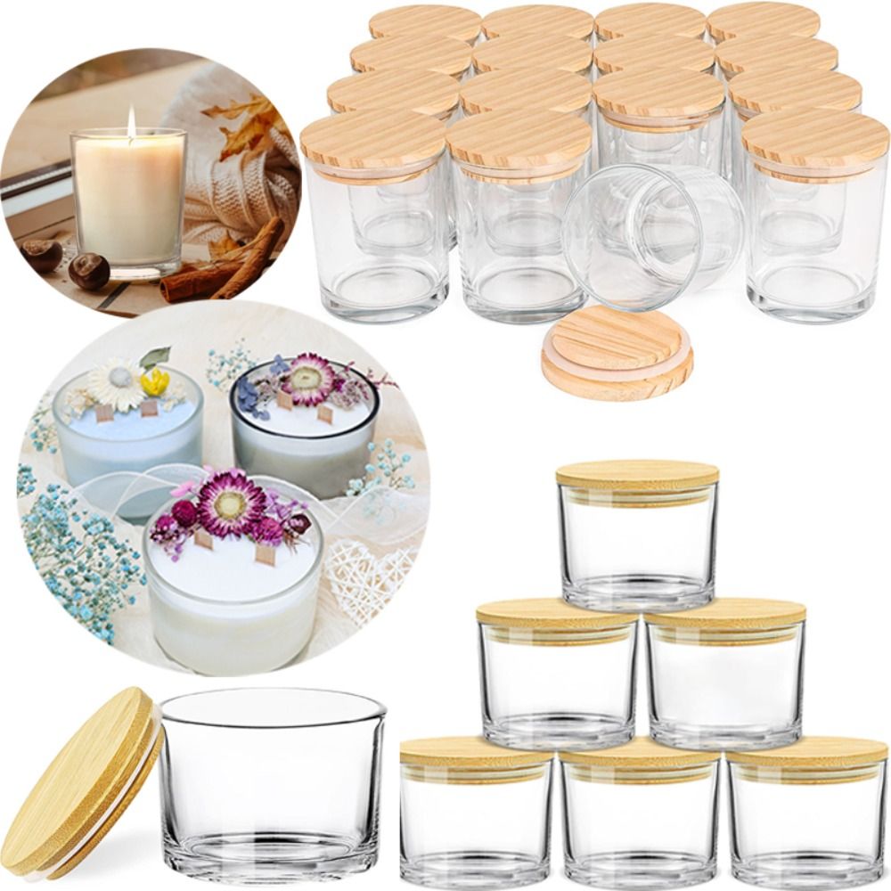 Clear Glass Candle Jars Transp - Candle Making Glass recensione e prezzo