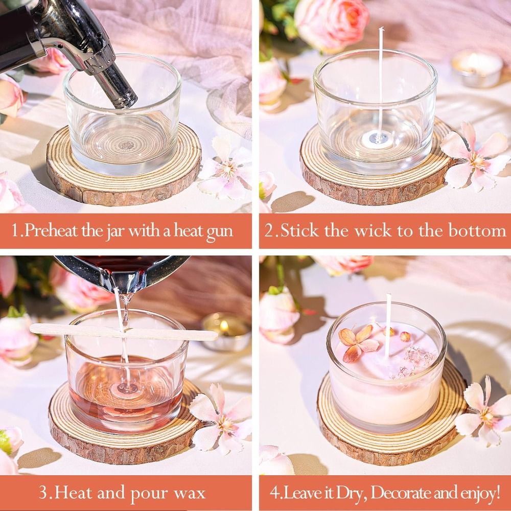 Clear Glass Candle Jars Transp - Candle Making Glass recensione e prezzo