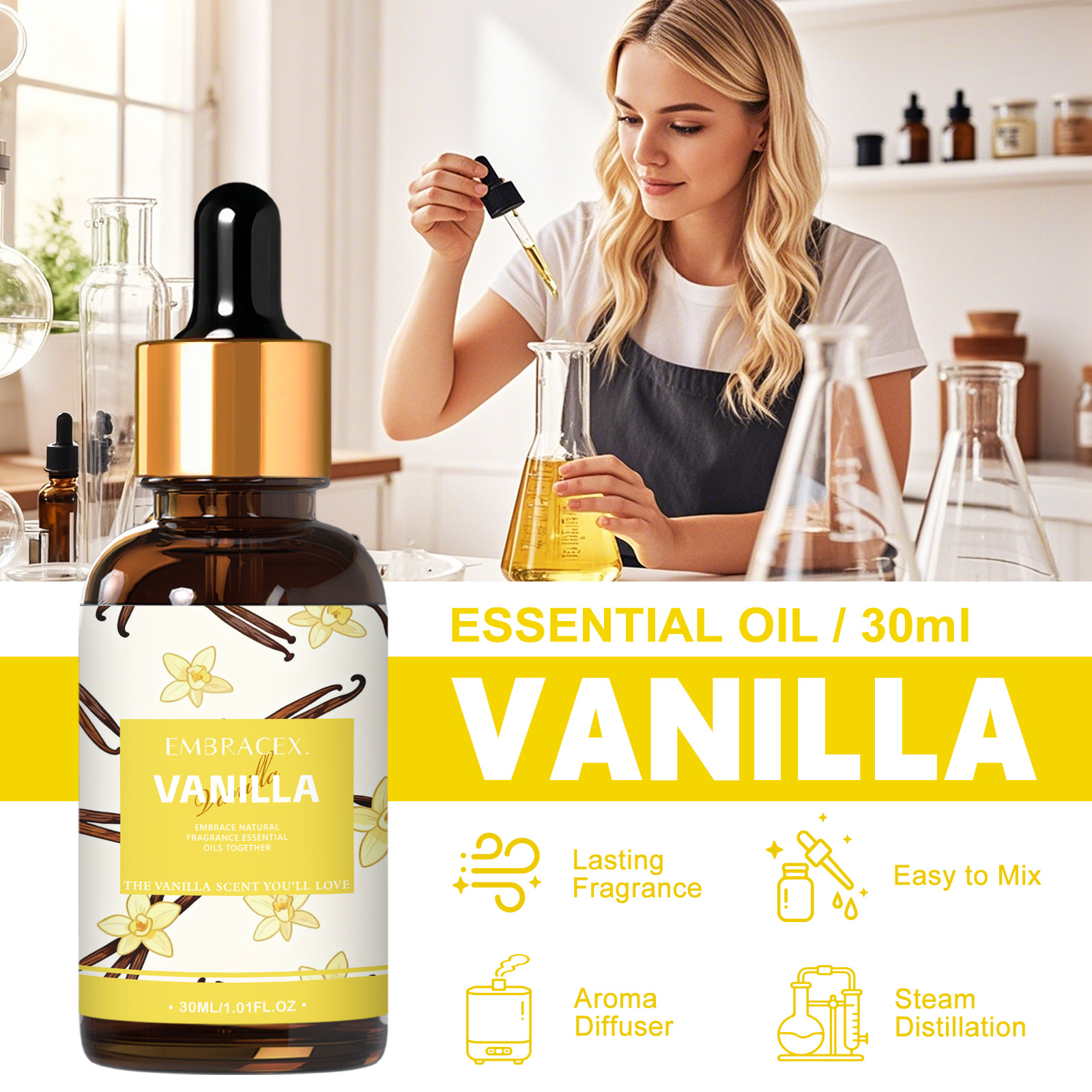30ml Vanilla Essential Oil  Fo - Candle Making Ingredients recensione e prezzo