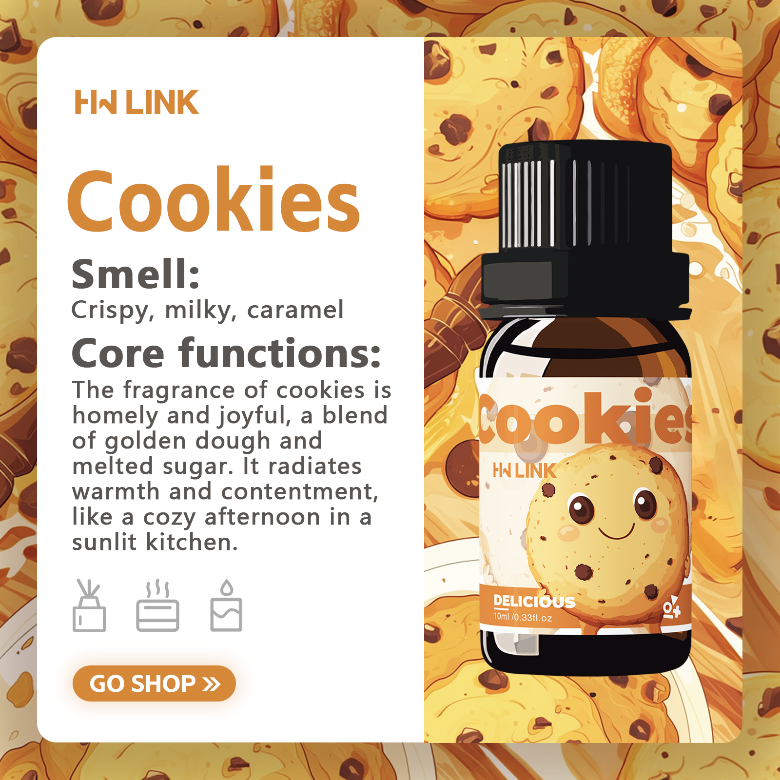 10ml Cookies Essential Oils  f - Candle Making Ingredients recensione e prezzo