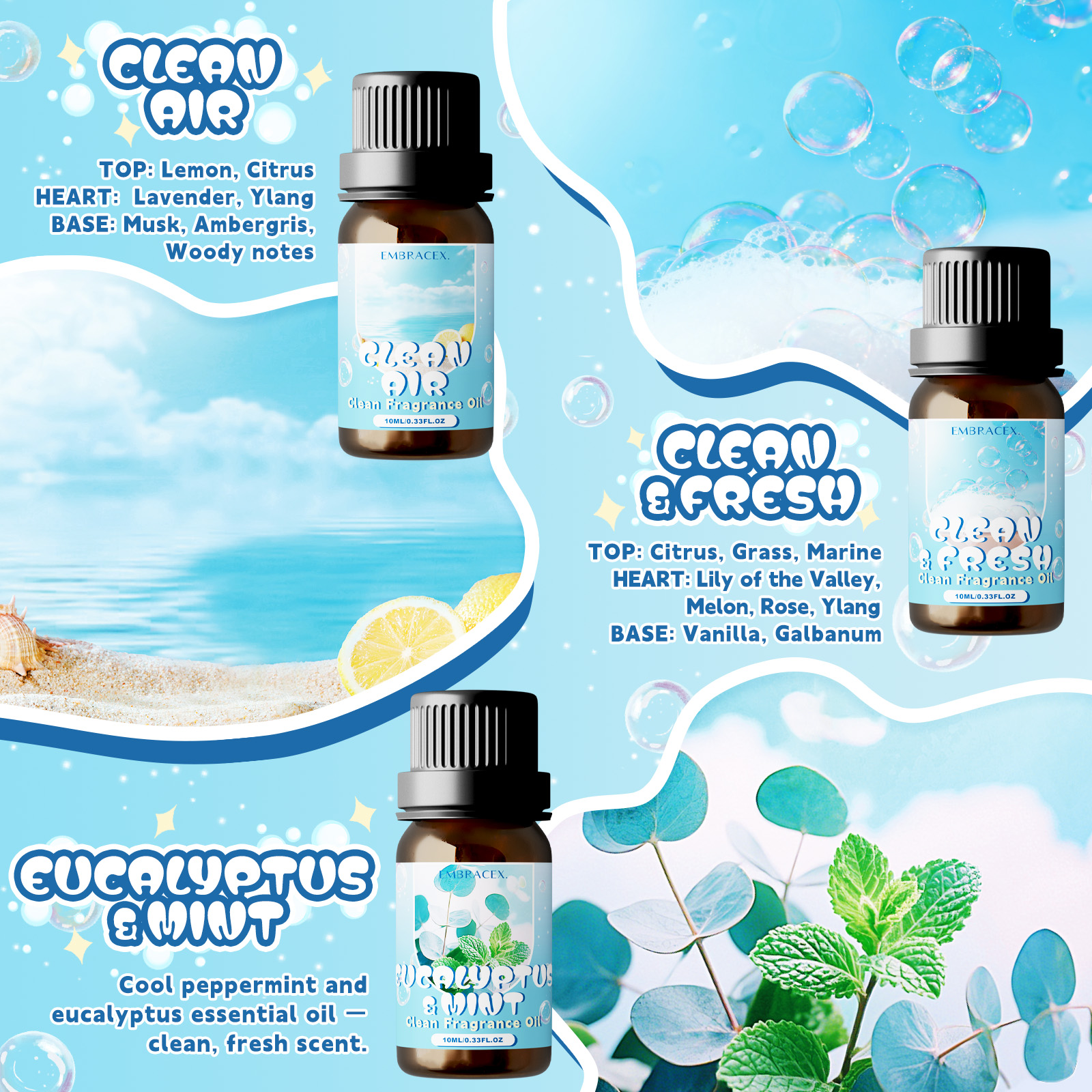 10ml Clean Air Essential Oil L - Candle Making Ingredients recensione e prezzo