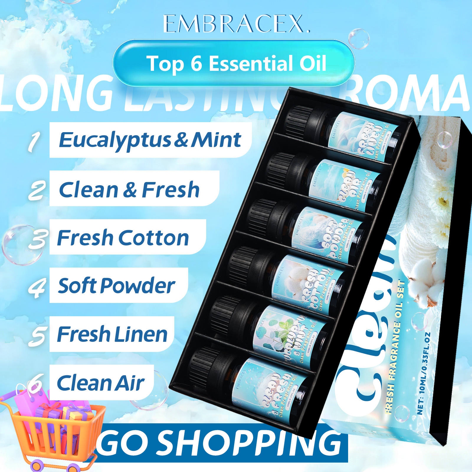 10ml Clean Air Essential Oil L - Candle Making Ingredients recensione e prezzo