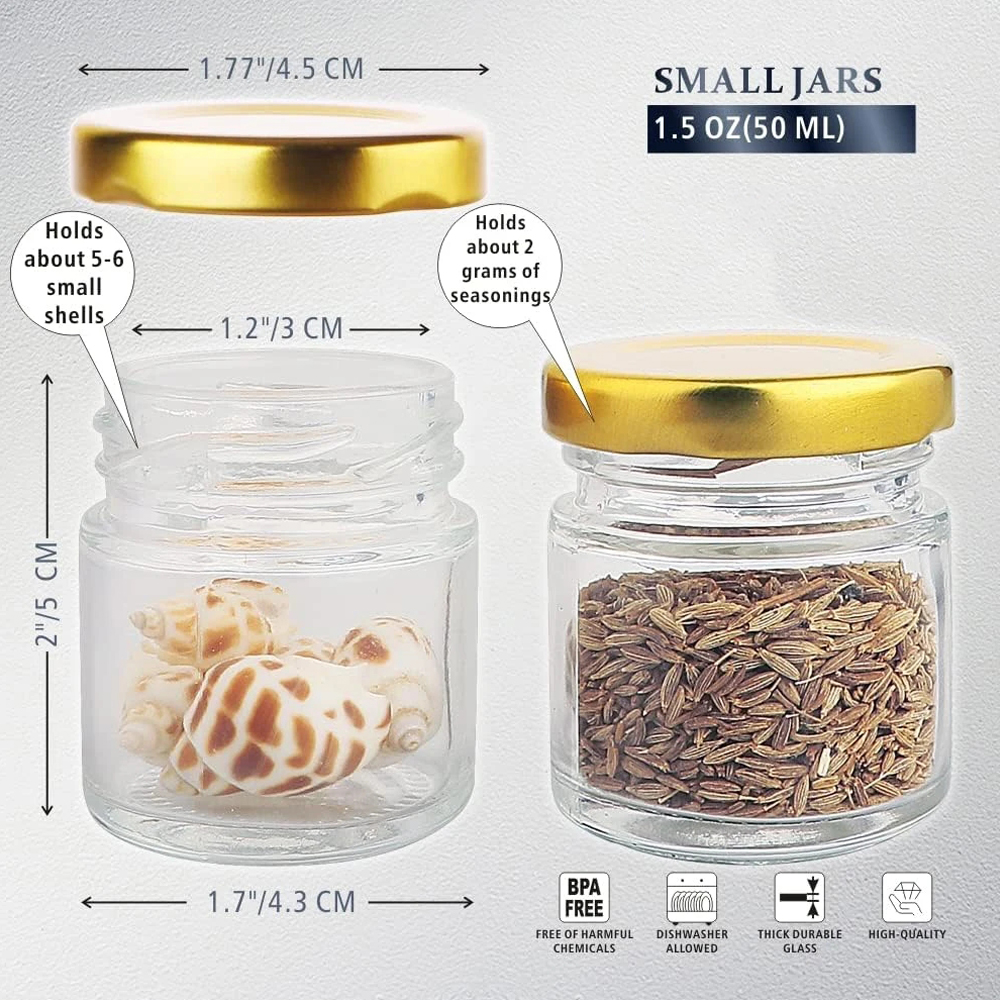 Small Glass Jars with Lids, 1. - Candle Making Glass recensione e prezzo
