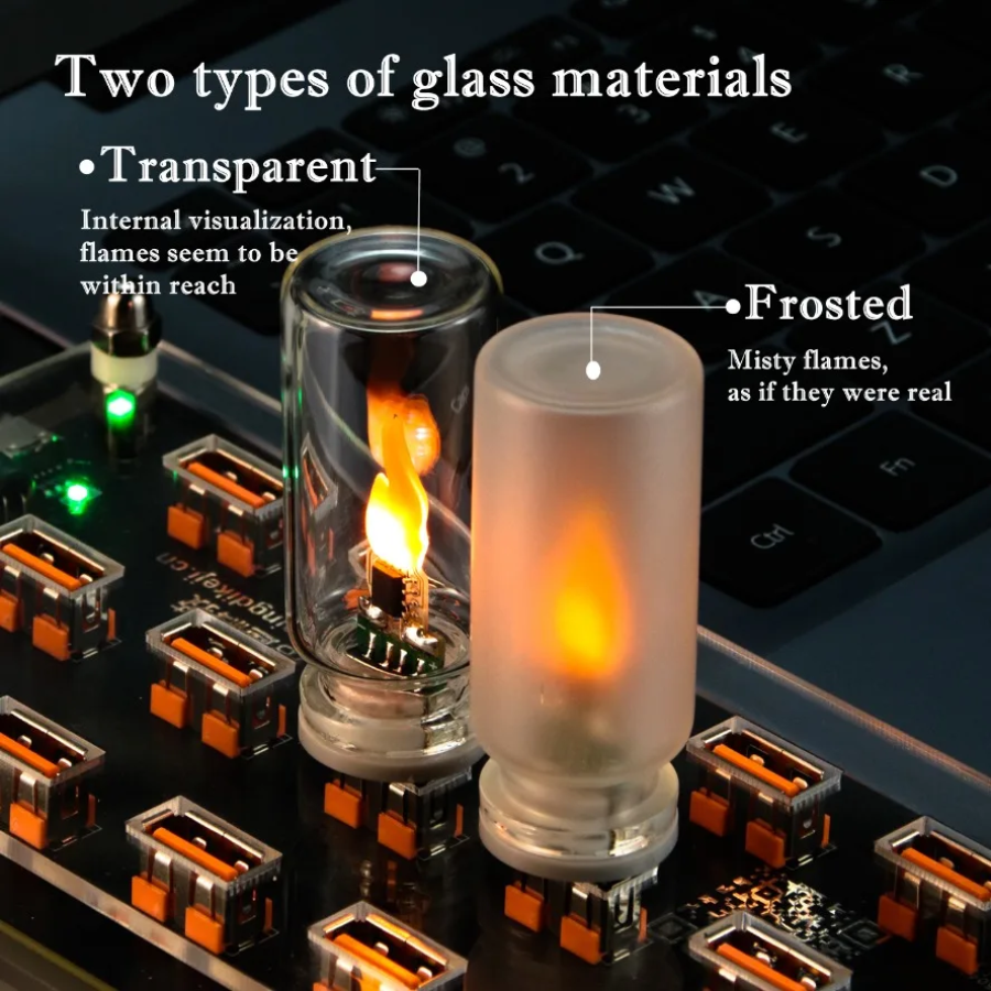 USB Flame Flickering LED Frost - Candle Making Glass recensione e prezzo