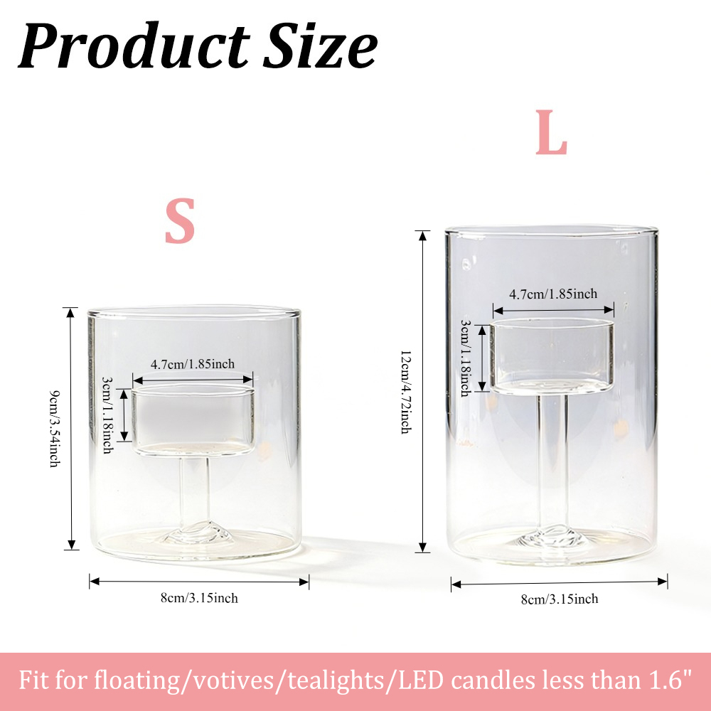 Clear Glass Tealight Hurricane - Candle Making Glass recensione e prezzo