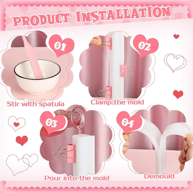 6 Piece Long Tube Silicone Mol - Candle Making Youtube recensione e prezzo