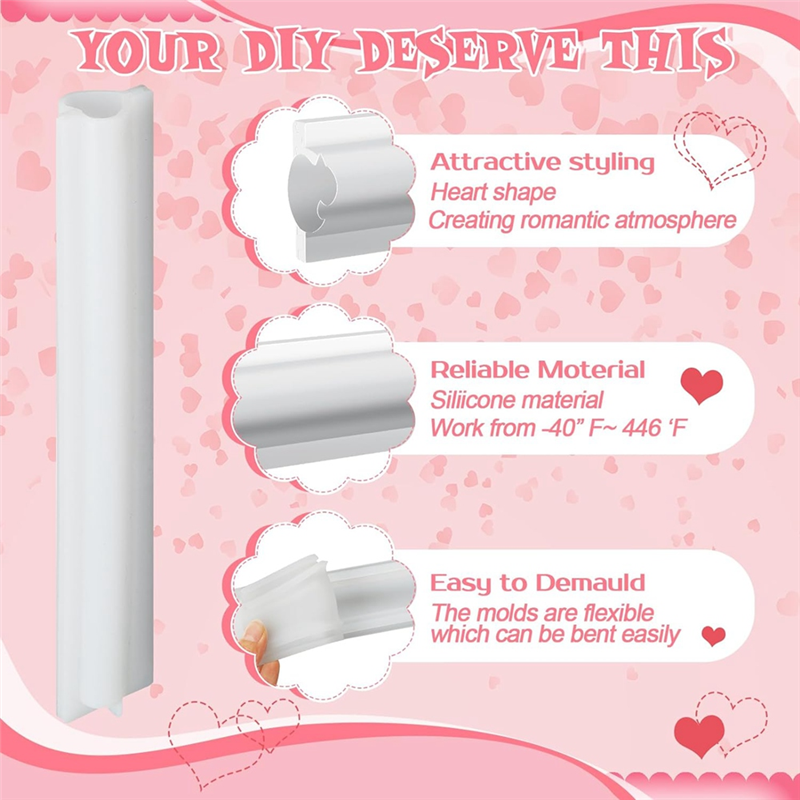 6 Piece Long Tube Silicone Mol - Candle Making Youtube recensione e prezzo