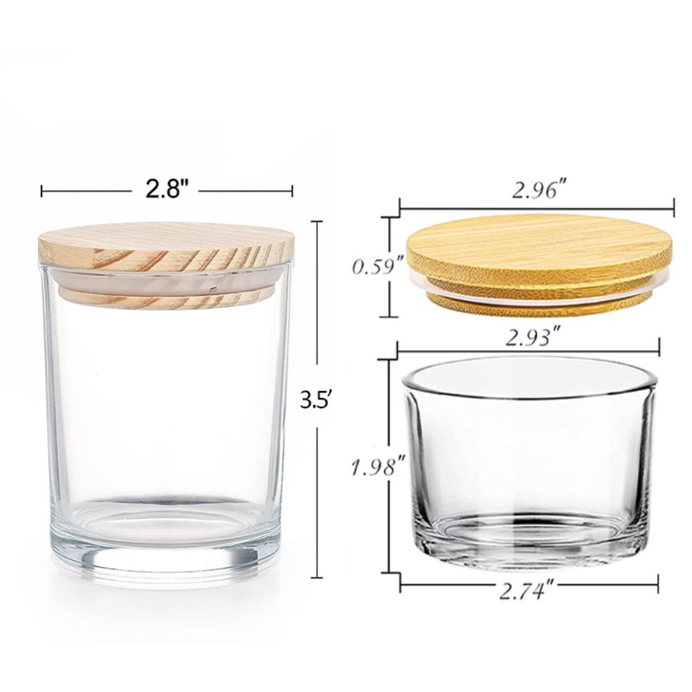 Clear Glass Candle Jars Small  - Candle Making Glass recensione e prezzo