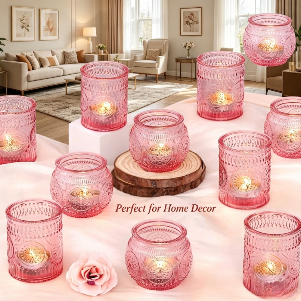 Vintage Embossed Glass Tealigh - Candle Making Glass recensione e prezzo