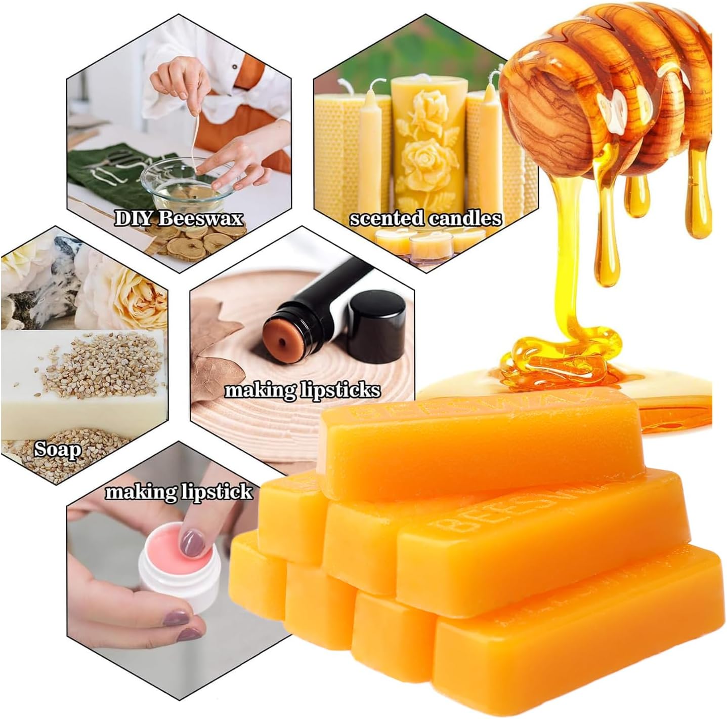 Beeswax Bar, Candle Wax Block  - Candle Making Ingredients recensione e prezzo