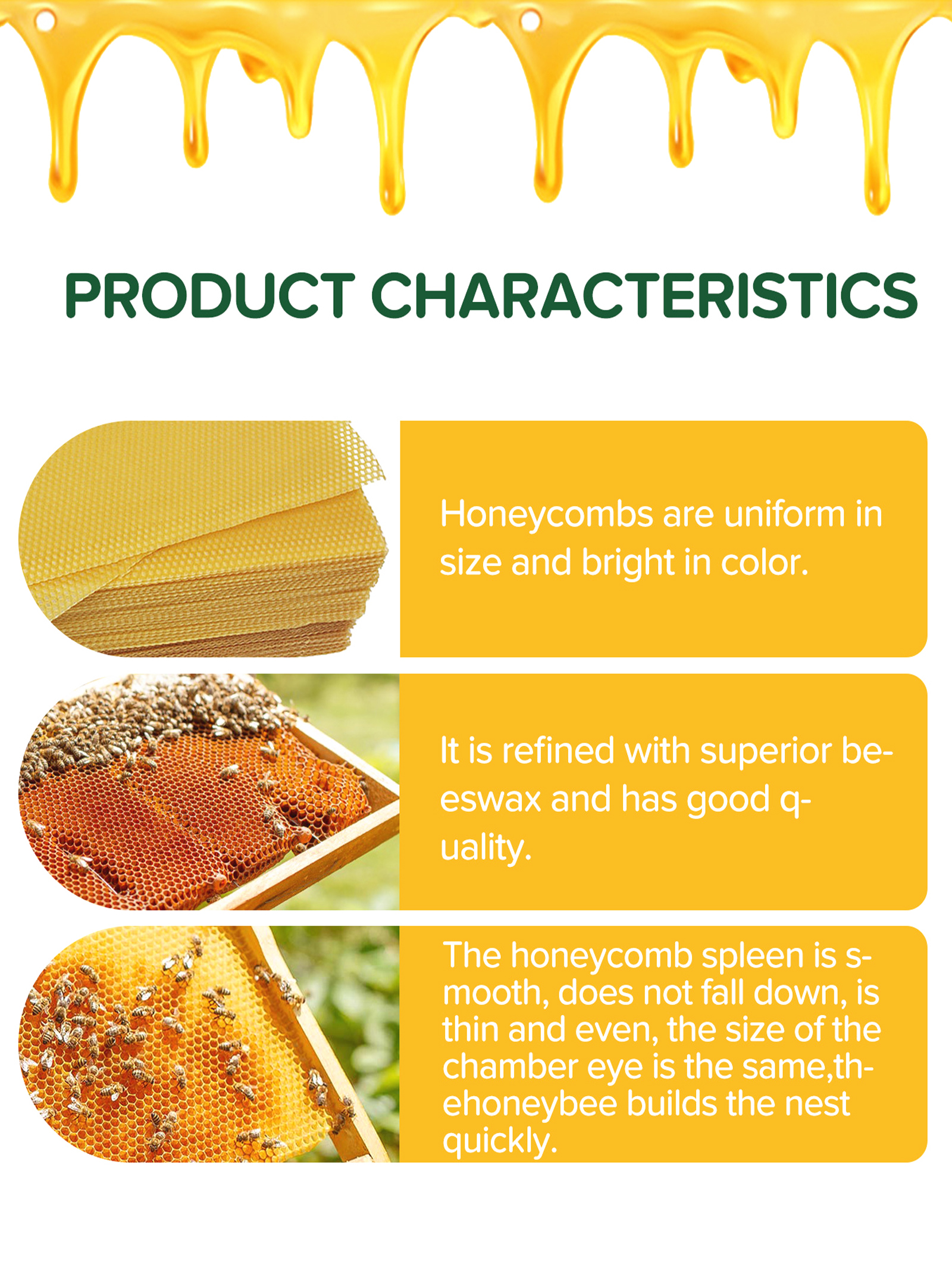 10Pcs Natural Honeycomb Bee Wa - Candle Making Ingredients recensione e prezzo