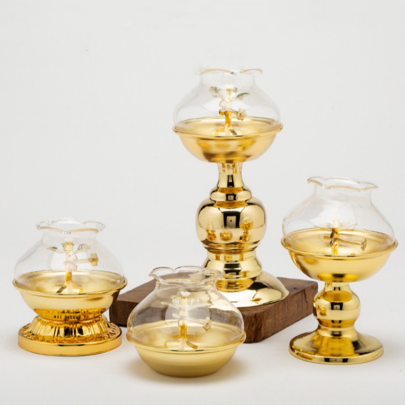 Golden Oil Lamp For Buddha Wit - Candle Making Glass recensione e prezzo
