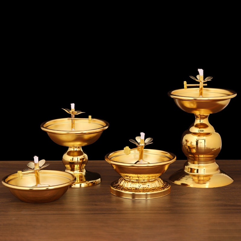 Golden Oil Lamp For Buddha Wit - Candle Making Glass recensione e prezzo