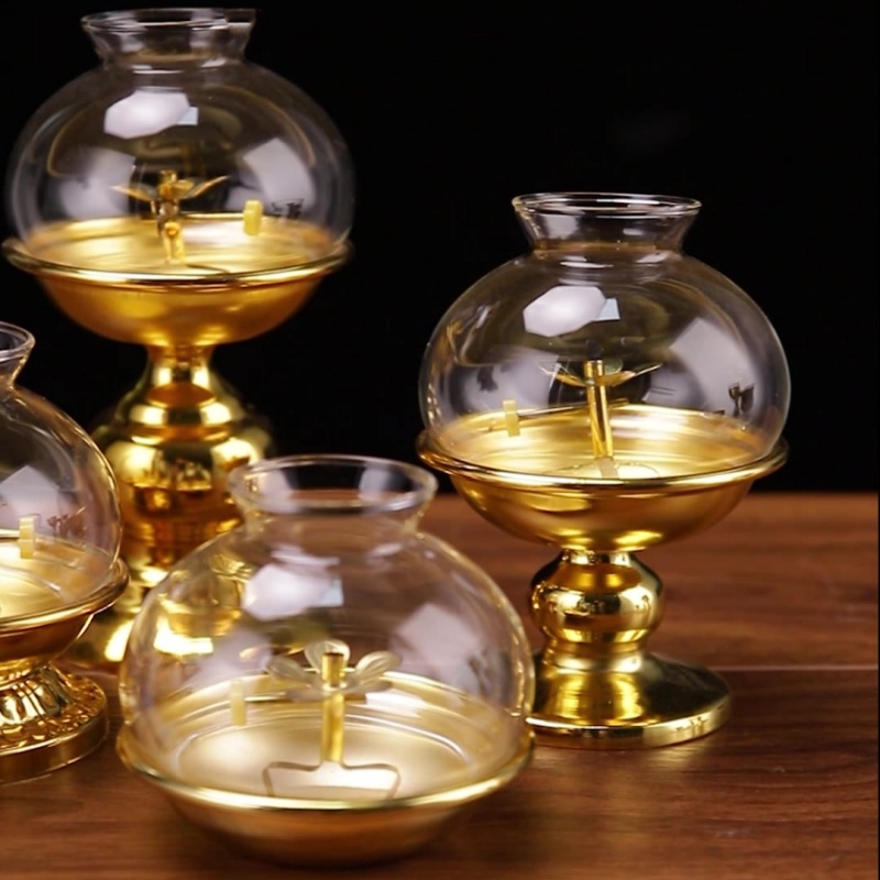 Golden Oil Lamp For Buddha Wit - Candle Making Glass recensione e prezzo